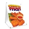 Signmission Cheese Sticks, 36 Inch x 24 Inch A-frame Yard Sign, Plastic Sign SBC-2436-Cheese Sticks - alternate 1
