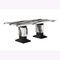 Homeroots 82" Black and White Faux Marble and Wood Double Pedestal Base Dining Table 564893 - alternate 3