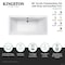 Kingston Brass 66-Inch Acrylic Rectangular Double Ended Freestanding Tub with Overflow/Drain Assembly VTSQ663422M5 - alternate 3