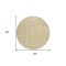 Homeroots 8' Gold And Beige Round Damask Washable Indoor Outdoor Area Rug 595147 - alternate 2