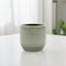 Homeroots Gray Ceramic 17 Ounce Striped Round Distressed Pot Planter 487457 - alternate 2
