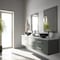 Vigo Giovanni Sheer Black Glass 17 in. L x 17 in. W x 6 in. H Round Vessel Bathroom Sink VG07042 - alternate 5