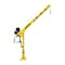 Oz Lifting Products 500 lb Tele-Pro davit crane with 2500 lb carbon steel brake winch OZTP500DAV-HND2 - alternate 2