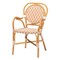 Bali & Pari Mattie Natural Rattan Dining Bistro Chair, Beige 269-14768-ZORO - alternate 1