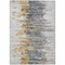 Homeroots 9' X 12' Ivory Charcoal And Silver Abstract Washable Indoor Outdoor Area Rug 582396 - alternate 2