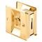 Prime-Line Prime-Line 2.5 in. D X 2.5 in. L Polished Brass Gold Solid Brass Pocket Door Privacy Lock 1 pk N 6771 - alternate 1