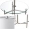Jonathan Y Chuck 59" Modern Minimalist Metal and Tempered Glass LED 2-in-1 Space-Saving Tray Table and Floor La JYL3059B - alternate 2