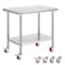 Vevor Stainless Steel Work Table Commercial Prep Table 36x30 Inch With 4 Casters GZT91*76JL - alternate 1