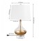 Jonathan Y West 24.5" Glass LED Table Lamp, Gold Painting JYL5007A - alternate 5