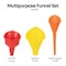 Groz Usa Groz 3 Pice Funnel Set; Quick Fill, Radiator, and Multipurpose Funnels FNL/3ST - alternate 2