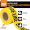 Xpose Safety Caution Tape, PVC, Fire Line Do Not Cross Tape, High Visibility Yellow, 3 in W., 1000 ft L., 24 PK PFLT-24-X - alternate 2