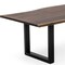 Homeroots 102" Brown And Black Solid Wood And Metal Sled Base Dining Table 487367 - alternate 2