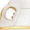 Homeroots 20in Clear And Gold Seeded Glass Serving Tray With Handles 375753 - alternate 2