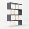 Homeroots Gold And Gray Four Tier Bookcase 482698 - alternate 1