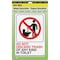 Hy-Ko Do Not Discard Trash In Toilet Sign D-25 - alternate 1