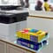 Acrimet Facility 2 Tier Letter Tray Side Load Letter Size Desktop File Organizer Plastic Clear Green 253.5 - alternate 2