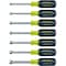 Klein Tools Hollow Shank Nut Driver Set, 3 in Shafts, Ergonomic Cushion Grip, Metric, 7-Piece 65160 - alternate 1