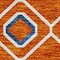 Homeroots 5' X 8' Orange Blue And Purple Geometric Washable Indoor Outdoor Area Rug 612209 - alternate 2