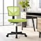 Simple Deluxe Low-Back Mesh Armless Office Chair, Swivel Rolling Computer Chair No Arms with Lumbar Support 3A88FNCHAIRC2077GN01 - alternate 2