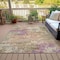 Homeroots 3' X 5' Beige Green And Purple Abstract Washable Indoor Outdoor Area Rug 630753 - alternate 2