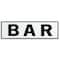Homeroots 8" X 25" White and Black Handcrafted Bar Metal Wall Decor 487535 - alternate 1