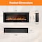 Edendirect 42 in. Smart Electric Fireplace Insert in Black with Remote, Low Noise, 750W/1500W Heating Mode ZR-EF42R - alternate 2
