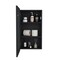 Homeroots 15" Black Wood Floating Bathroom Vanity 571356 - alternate 2