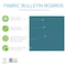 Ghent Fabric Wrapped Bulletin Board, 4'H x 8'W, Teal, Square Corners 12UT48-W97 - alternate 3