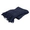 Homeroots 50" X 50" Indigo Woven Cotton Throw Blanket 519075 - alternate 1