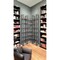 Homeroots Brown Iron and Solid Wood Six Tier Bookcase 392221 - alternate 2