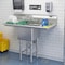 Koolmore 5 in. One compartment Stainless Steel Commercial Sink with Drainboards and Faucet SA151512-15B3FA - alternate 3