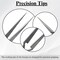 A2Z Scilab Lab Forceps Straight Fine Point Reverse Action 4.5 Inch Tweezers, Stainless Steel A2Z-ZR-JF-9 - alternate 4