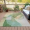 Homeroots 5' X 8' Artichoke Green And Taupe Abstract Washable Indoor Outdoor Area Rug 630424 - alternate 2