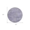 Homeroots 8' Purple Round Washable Indoor Outdoor Area Rug 598856 - alternate 2