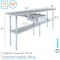Amgood 18 in. x 84 in. Stainless Steel Table With Drawer AMG WT-1884 + DRAWER-1514-Z - alternate 2