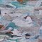 Homeroots 3' X 5' Blue Gray And Brown Abstract Washable Indoor Outdoor Area Rug 603119 - alternate 3