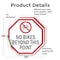Signmission No Bikes Beyond This Point, 10 inch X 10 inch, Vinyl Decal, 2PK OC-D-2PACK-10-75 - alternate 2