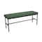 Bfm Seating Meghan 2-Seat Bolt-Down Bench, Grade 4 Upholstered Seat - Steel Frame - Sand Black Finish JS337MWH2179-SB - alternate 1