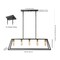 Jonathan Y Floyd 38" 5-Light Bohemian Farmhouse Iron Adjustable LED Pendant, Black/Brass Gold JYL7521D - alternate 3