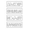 Trend Tool Technology Uppercase Letter Template Set for Sign Making, Clear Plastic, TEMP/LUC/57 U*TEMP/LUC/57 - alternate 2