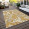 Homeroots 8' X 10' Gold Gray And Ivory Abstract Washable Indoor Outdoor Area Rug 600087 - alternate 2
