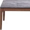 Homeroots 47" Gray and Walnut Stone And Solid Wood Coffee Table 572213 - alternate 3