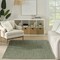 Homeroots 5' X 7' Green Geometric Indoor Outdoor Area Rug 572783 - alternate 5