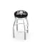Holland Bar Stool Co 30" Chrome Anaheim Ducks Swivel Bar Stool, Accent Ring L8C3C30AnaDks - alternate 1