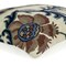 Homeroots 20" Blue and Beige Floral Wool Throw Pillow With Embroidery 529197 - alternate 3