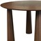 Homeroots 52" Walnut Solid Wood Round Top Dining Table 721117 - alternate 3