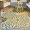 Homeroots 4' X 6' Ivory Green Blue And Yellow Floral Indoor Outdoor Area Rug 548154 - alternate 4