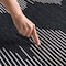 World Rug Gallery Bohemian Stripe Cushioned Anti Fatigue Standing Kitchen Mat 18 ft x 30 ft Black WR21BLACK18X30 - alternate 3