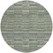 Homeroots 8' Olive Green And Gray Round Striped Washable Indoor Outdoor Area Rug 587916 - alternate 2