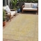 Homeroots 5' X 8' Wheat And Gold Medallion Washable Indoor Outdoor Area Rug 616299 - alternate 1